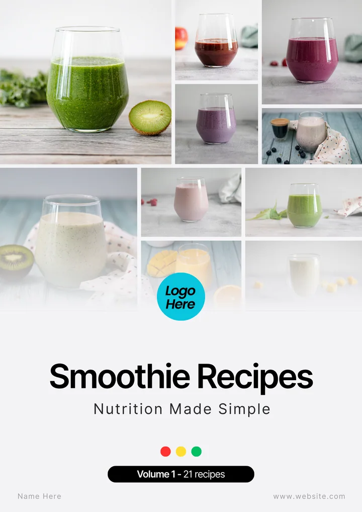 Smoothies recipe book cover
