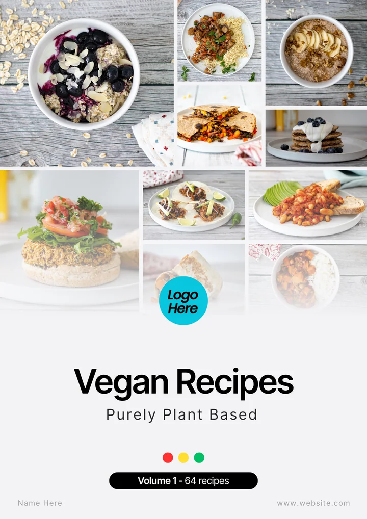 Vegan Recipes: Purely plant-based, volume 1 cover