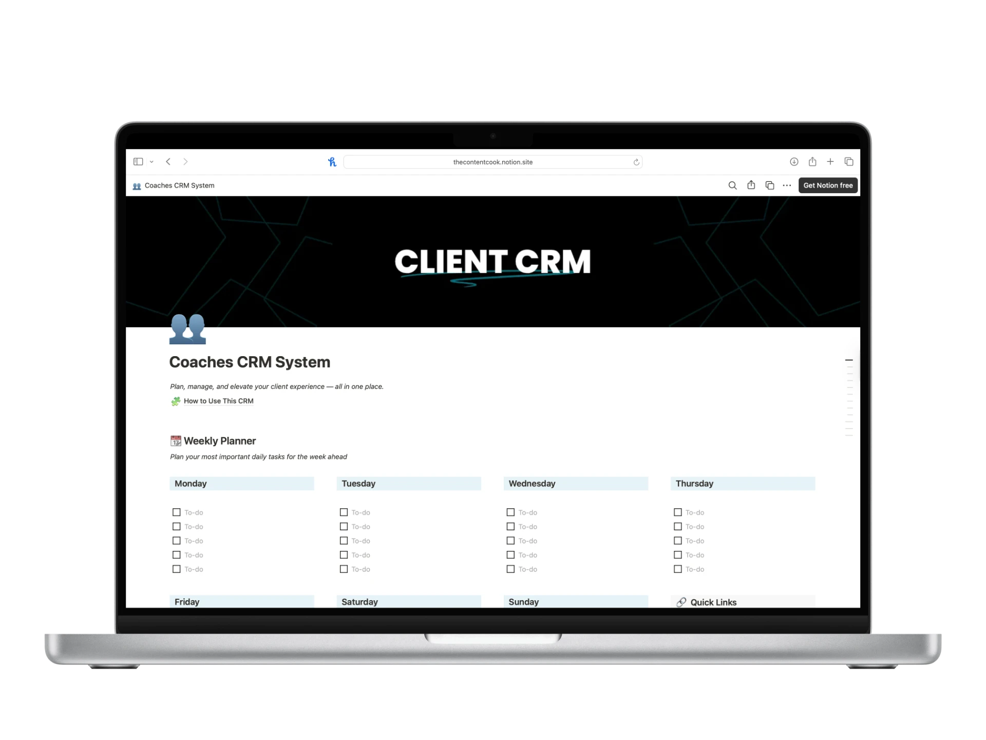Notion CRM preview